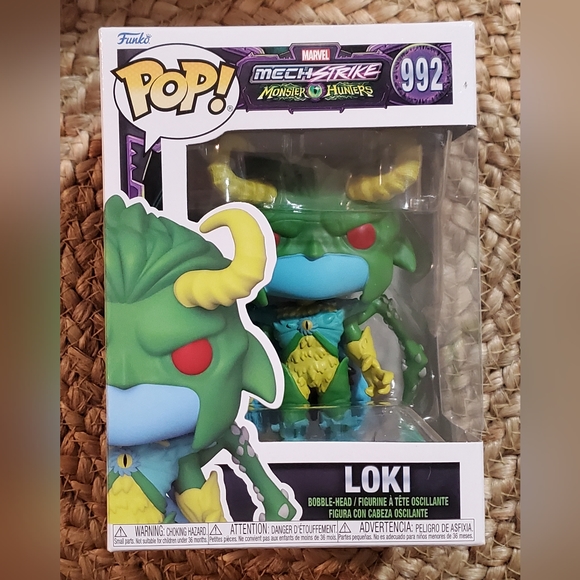 Funko Pop Marvel Mech Strike Monster Hunters 992 Loki - Picture 1 of 7